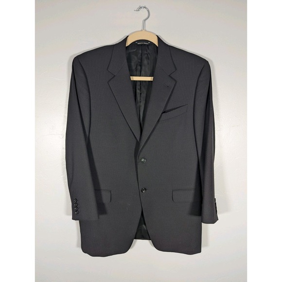 Canali Other - Canali proposta‎ Mens 54R Wool Blazer Sport Jacket 2 Button Black
